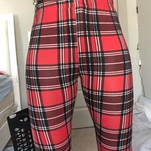 Plaid SHEIN leggings